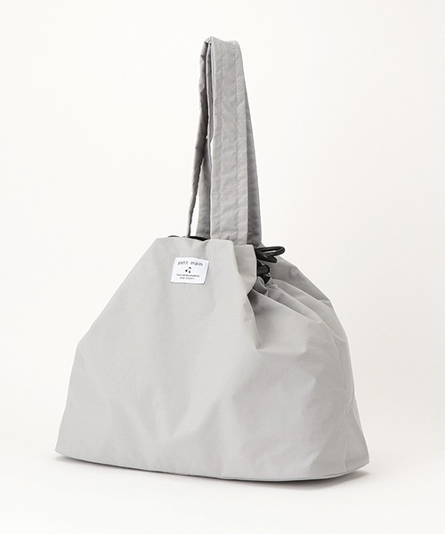 petit main（プティマイン）の「【WEB限定】【プティプラ】ママパパ巾着トートバッグ（トートバッグ・レディース・グレー・FREE）」の11枚目の写真