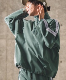 mlt4387- Logo design stand-collar jersey ジップジャージー