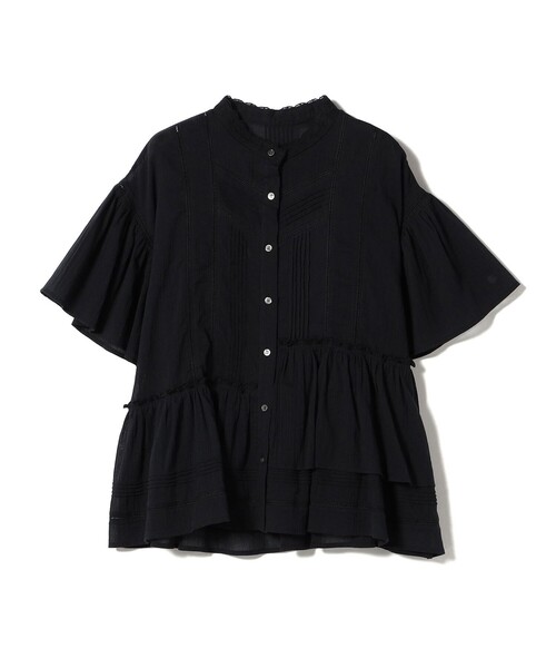SHIPS(シップス)の「〈手洗い可能〉 綿 楊柳 レース ブラウス(シャツ/ブラウス・レディース・ブラック/ホワイト/レッド・ONE SIZE)」の3枚目の写真