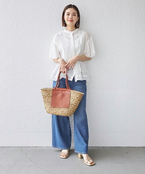 SHIPS(シップス)の「〈手洗い可能〉 綿 楊柳 レース ブラウス(シャツ/ブラウス・レディース・ブラック/ホワイト/レッド・ONE SIZE)」の21枚目の写真