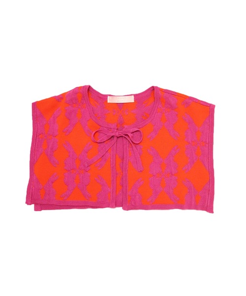 moyan ecri（モヤン エクリ）の「<moyan ecri>オリジナル編み付け襟lucky charm motif knit Attache collar（付け襟・レディース・オレンジ/ブルー/グリーン/ライトグリーン・FREE）」の14枚目の写真