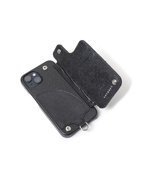 SOPHNET. DEMIURVO レザーキルティング iPhoneケース SOPH.別注 24SS BALLON LEATHER QUILTING PHONE CASE for