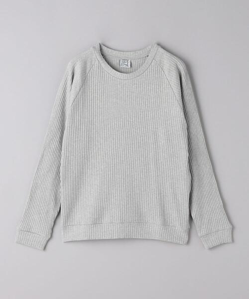 BASERANGE(ベースレンジ)の「<BASERANGE>リブ スウェット(スウェット・レディース・グレー/オフホワイト・S)」の11枚目の写真