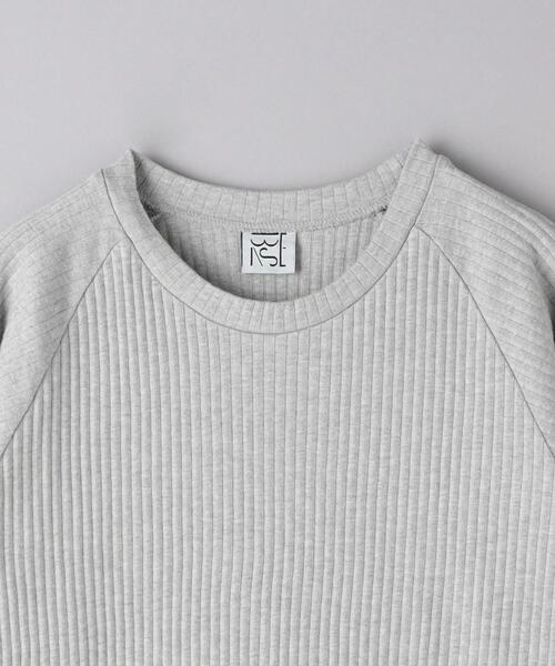 BASERANGE(ベースレンジ)の「<BASERANGE>リブ スウェット(スウェット・レディース・グレー/オフホワイト・S)」の13枚目の写真