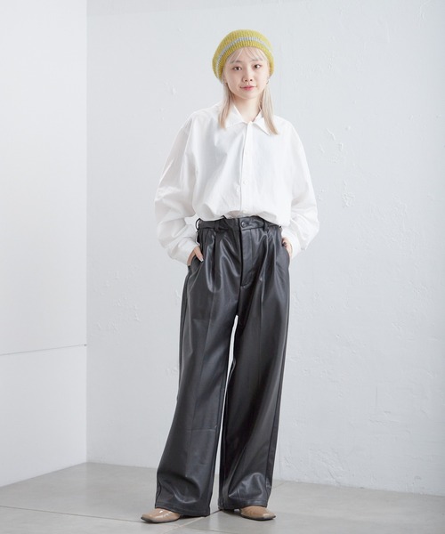 Kastane（カスタネ）の「モヘアニットベレー帽（ハンチング/ベレー帽・レディース・イエロー/ブラック/グレー・FREE）」の4枚目の写真