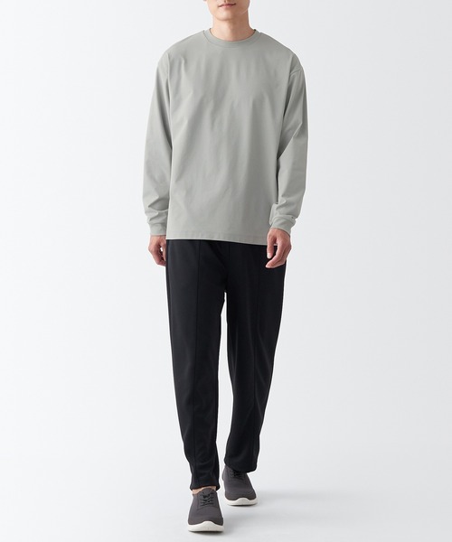 無印良品（ムジルシリョウヒン）の「〔MUJI WALKER〕ＵＶカット吸汗速乾長袖Ｔシャツ（Tシャツ/カットソー・レディース・オフホワイト/ネイビー系/グレー/ブラック・M/S/XL/L/XXL/XS）」の5枚目の写真