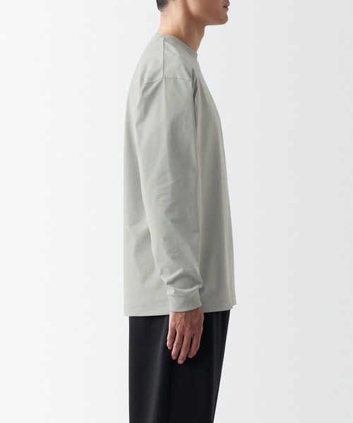 無印良品（ムジルシリョウヒン）の「〔MUJI WALKER〕ＵＶカット吸汗速乾長袖Ｔシャツ（Tシャツ/カットソー・レディース・オフホワイト/ネイビー系/グレー/ブラック・M/S/XL/L/XXL/XS）」の6枚目の写真