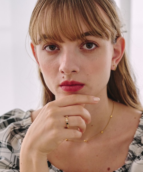 crafty(クラフティー)の「金属アレルギー/ハートジルコニアリング/サージカルステンレス(リング・レディース・ゴールド・FREE)」の7枚目の写真