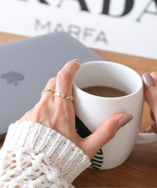 crafty(クラフティー)の「金属アレルギー/ハートジルコニアリング/サージカルステンレス(リング・レディース・ゴールド・FREE)」の22枚目の写真