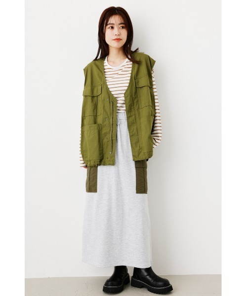 RODEO CROWNS WIDE BOWL(ロデオクラウンズワイドボウル)の「シアーボーダートップス(Tシャツ/カットソー・レディース・オレンジ系その他/グレー系その他/ベージュ系その他・FREE)」の13枚目の写真