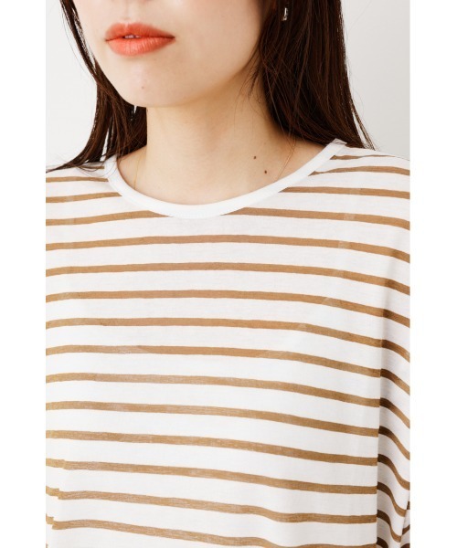 RODEO CROWNS WIDE BOWL(ロデオクラウンズワイドボウル)の「シアーボーダートップス(Tシャツ/カットソー・レディース・オレンジ系その他/グレー系その他/ベージュ系その他・FREE)」の14枚目の写真