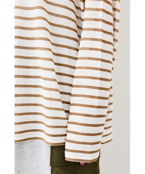 RODEO CROWNS WIDE BOWL(ロデオクラウンズワイドボウル)の「シアーボーダートップス(Tシャツ/カットソー・レディース・オレンジ系その他/グレー系その他/ベージュ系その他・FREE)」の15枚目の写真