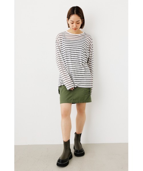 RODEO CROWNS WIDE BOWL(ロデオクラウンズワイドボウル)の「シアーボーダートップス(Tシャツ/カットソー・レディース・オレンジ系その他/グレー系その他/ベージュ系その他・FREE)」の16枚目の写真