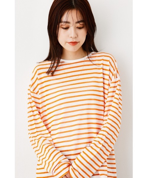 RODEO CROWNS WIDE BOWL(ロデオクラウンズワイドボウル)の「シアーボーダートップス(Tシャツ/カットソー・レディース・オレンジ系その他/グレー系その他/ベージュ系その他・FREE)」の22枚目の写真