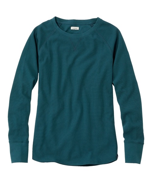 アンシュリンカブル・ミニワッフル・ティ、長袖 クルーネック 米国フィット・プチ（Tシャツ/カットソー）｜L.L.Bean（エルエルビーン）