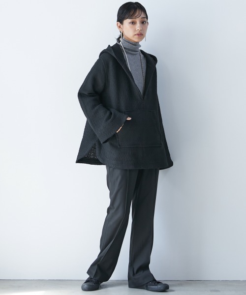 CHIC STYLE(シックスタイル)の「<大きいサイズ>ロングスリーブタートルニットプルオーバー シックスタイル(ニット/セーター・レディース・ブラック/アイボリー/グレー・L/5L/3L/4L/LL)」の8枚目の写真