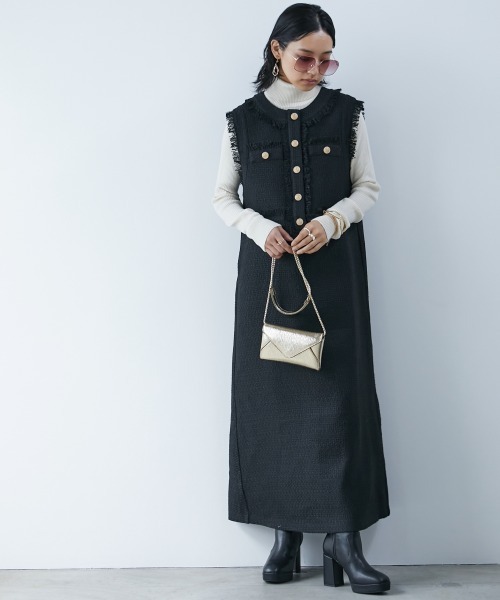 CHIC STYLE(シックスタイル)の「<大きいサイズ>ロングスリーブタートルニットプルオーバー シックスタイル(ニット/セーター・レディース・ブラック/アイボリー/グレー・L/5L/3L/4L/LL)」の6枚目の写真