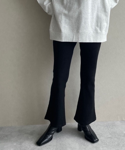 LOWRYS FARM(ローリーズファーム)の「マルチリブレギンス 979276(その他パンツ・レディース・ブラック/グレー・FREE)」の4枚目の写真