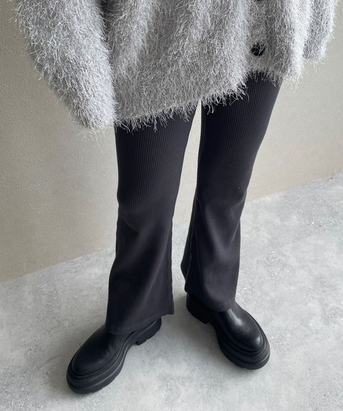 LOWRYS FARM(ローリーズファーム)の「マルチリブレギンス 979276(その他パンツ・レディース・ブラック/グレー・FREE)」の5枚目の写真