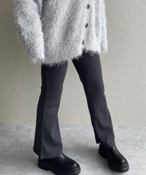 LOWRYS FARM(ローリーズファーム)の「マルチリブレギンス 979276(その他パンツ・レディース・ブラック/グレー・FREE)」の6枚目の写真