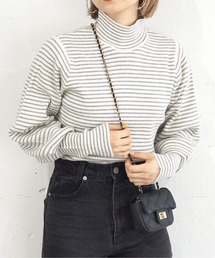 tiptop | 【2023AW新作】ロングリブハイネックプルオーバー(ニット/セーター)