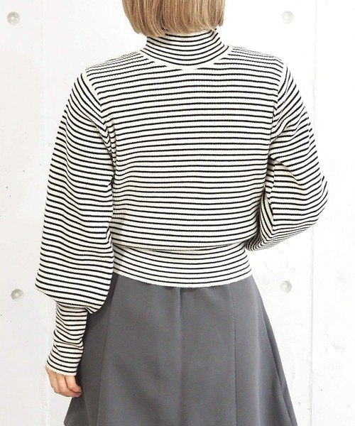 tiptop（ティップトップ）の「【5色展開】ロングリブハイネックプルオーバー（ニット/セーター・レディース・グレー系その他/ライム/オフホワイト/ブラック/ブラック系その他・FREE）」の19枚目の写真