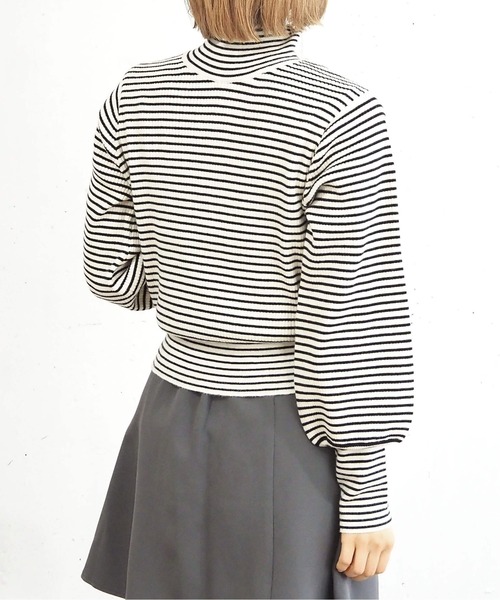 tiptop（ティップトップ）の「【5色展開】ロングリブハイネックプルオーバー（ニット/セーター・レディース・グレー系その他/ライム/オフホワイト/ブラック/ブラック系その他・FREE）」の20枚目の写真