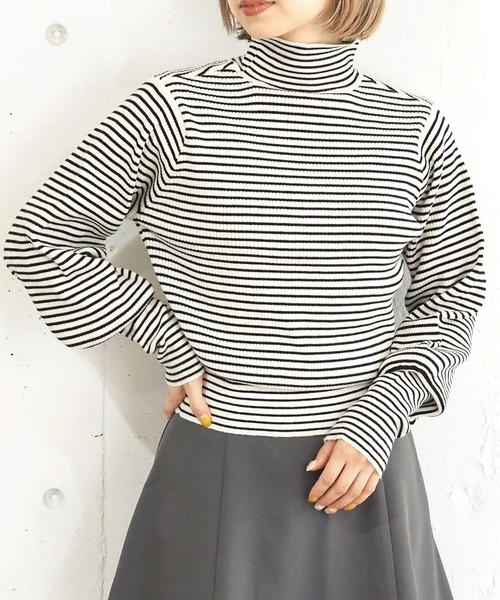 tiptop（ティップトップ）の「【5色展開】ロングリブハイネックプルオーバー（ニット/セーター・レディース・グレー系その他/ライム/オフホワイト/ブラック/ブラック系その他・FREE）」の16枚目の写真