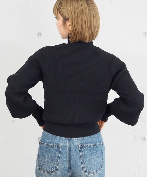 tiptop（ティップトップ）の「【5色展開】ロングリブハイネックプルオーバー（ニット/セーター・レディース・グレー系その他/ライム/オフホワイト/ブラック/ブラック系その他・FREE）」の14枚目の写真