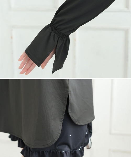 VERY×DONOBAN フリルラッシュガード　フリルパンツ　ドット　水着 VERY×Donoban】フリルラッシュガード（ラッシュガード