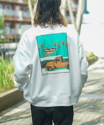 FLEECE/ROIAL(ロイアル)バックプリントスウェットトレーナー