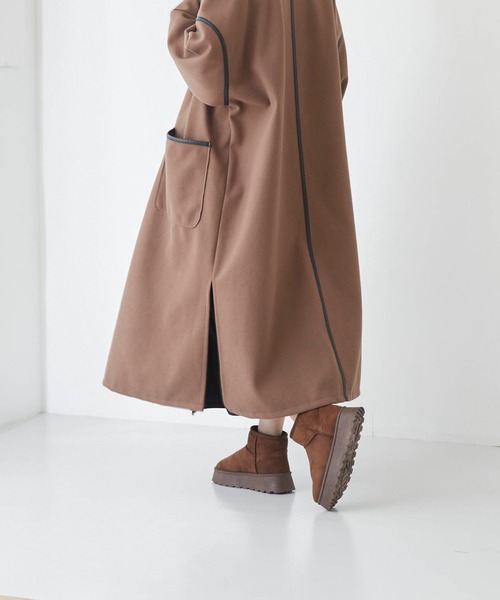 welleg（ウェレッグ）の「厚底ムートンブーツ（ブーツ・レディース・ダークブラウン/ベージュ系/ブラック・LL/L/M）」の13枚目の写真