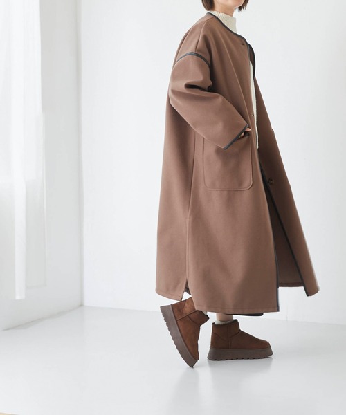 welleg（ウェレッグ）の「厚底ムートンブーツ（ブーツ・レディース・ダークブラウン/ベージュ系/ブラック・LL/L/M）」の14枚目の写真