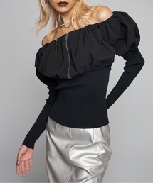 ZIP OFFSHOULDER/ジップオフショルダー