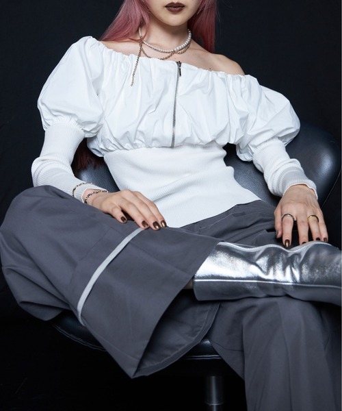 JOSE MOON（ジョゼムーン）の「ZIP OFFSHOULDER/ジップオフ