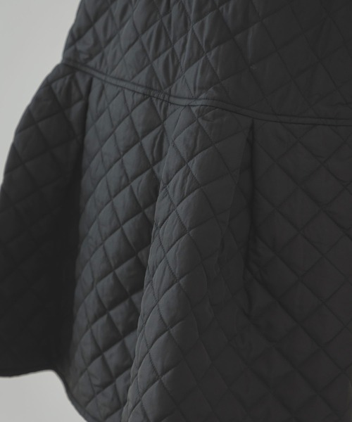 rectangle（レクタングル）の「キルティングペプラムワンピース（ジャンパースカート・レディース・ブラック/アイボリー・FREE）」の13枚目の写真