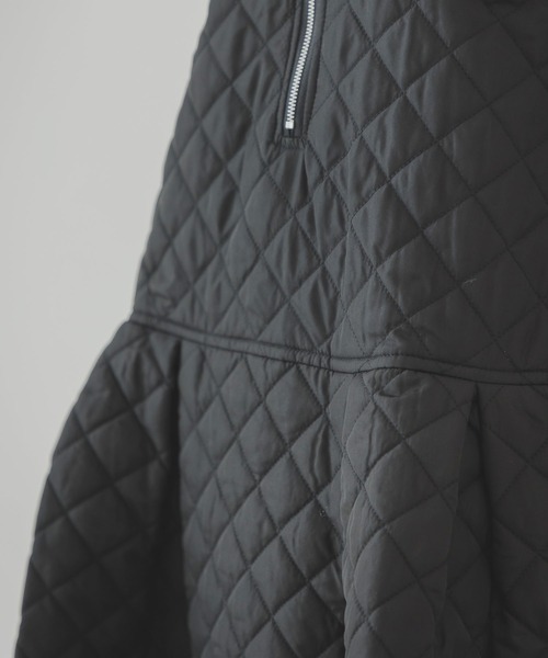 rectangle（レクタングル）の「キルティングペプラムワンピース（ジャンパースカート・レディース・ブラック/アイボリー・FREE）」の19枚目の写真
