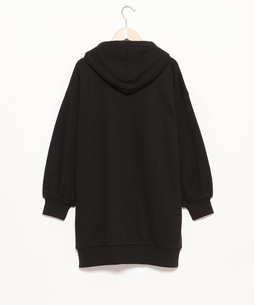 LOVETOXIC（ラブトキシック）の「カレッジＢＩＧパーカワンピース（ワンピース・キッズ・ブラック/サックスブルー/グリーン/ホワイト系その他・L/SS/S/M）」の11枚目の写真