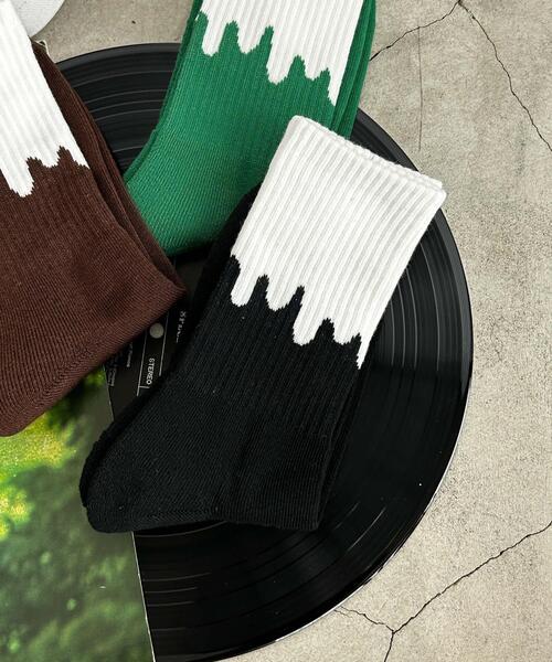 WEGO（ウィゴー）の「WEGO/ハイアンクルデザインソックス（ソックス/靴下・メンズ・その他4/その他3/その他2/その他5/その他1/その他6/その他7・25-27CM）」の4枚目の写真