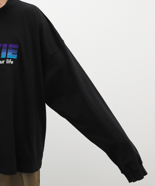 DAIRIKU movie ロンT 23AW DAIRIKU ダイリク 23AW MOVIE Tee ダメージ加工カットソー 刺繍