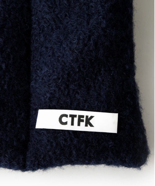CONTROL FREAK / CTFK(コントロールフリーク)の「CONTROL FREAK(コントロールフリーク)ブークレーダウン風マフラー(マフラー・レディース・ネイビー/グリーン/アイボリー・FREE)」の16枚目の写真