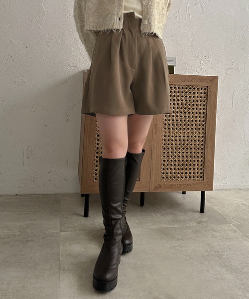 apres jour clair（アプレジュールクレア）の「【apres jour clair】アシメショートパンツ【ZOZOTOWN限定アイテム】（その他パンツ・レディース・ブラック/ブラウン系その他・フリー/X-LARGE）」の16枚目の写真