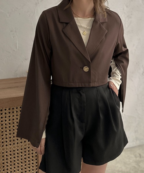 apres jour clair（アプレジュールクレア）の「【apres jour clair】アシメショートパンツ【ZOZOTOWN限定アイテム】（その他パンツ・レディース・ブラック/ブラウン系その他・フリー/X-LARGE）」の12枚目の写真