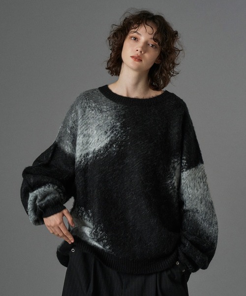 ASSORT VOLUME MIX SHAGGY KNIT / アソートボリュームミックス