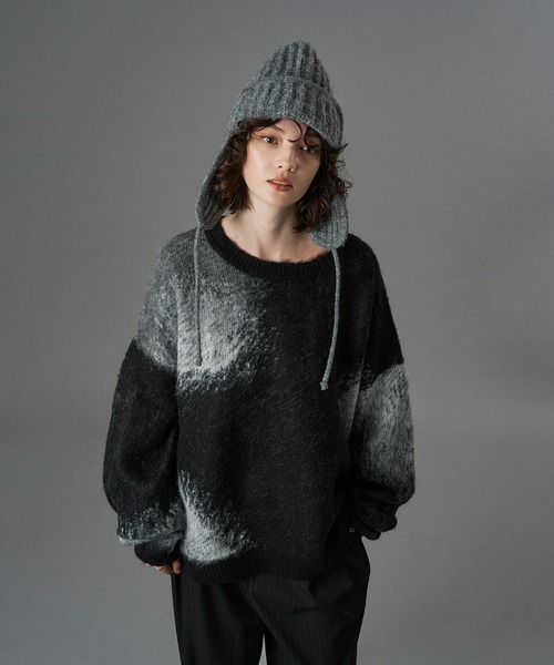 ASSORT VOLUME MIX SHAGGY KNIT / アソートボリュームミックスシャギー