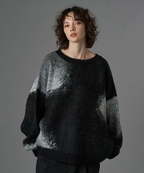 ASSORT VOLUME MIX SHAGGY KNIT / アソートボリュームミックス