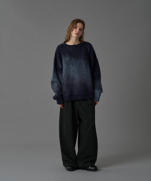 ASSORT VOLUME MIX SHAGGY KNIT / アソートボリュームミックス