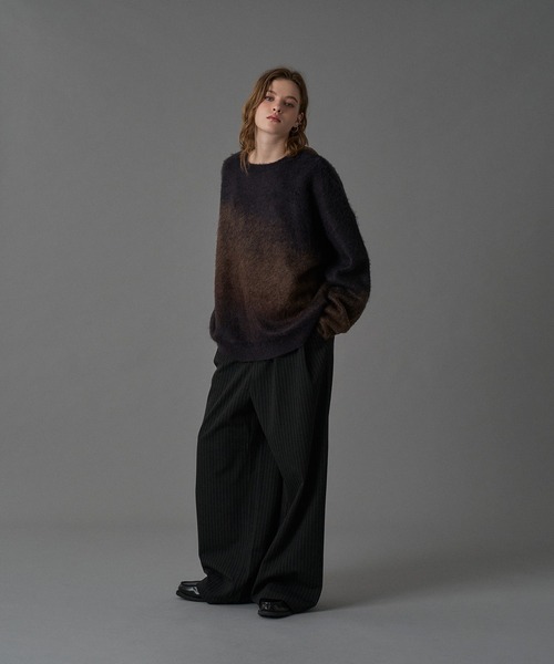 セール】ASSORT VOLUME MIX SHAGGY KNIT / アソートボリュームミックス