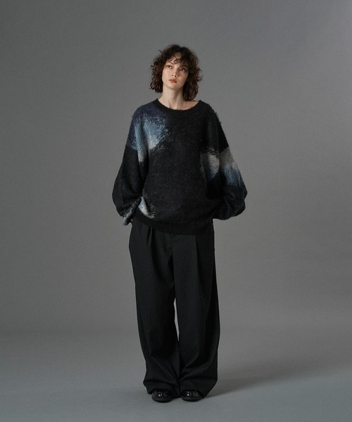 ASSORT VOLUME MIX SHAGGY KNIT / アソートボリュームミックスシャギー