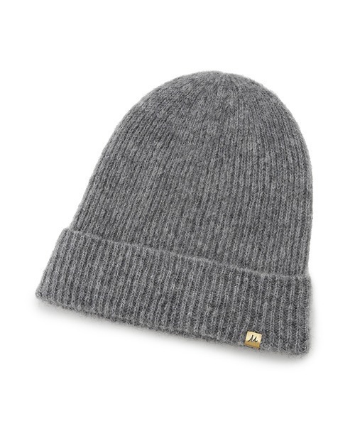 Mila Owen(ミラオーウェン)の「リブニット帽(ニットキャップ/ビーニー・レディース・ブラック/アイボリー/グレー・FREE)」の10枚目の写真